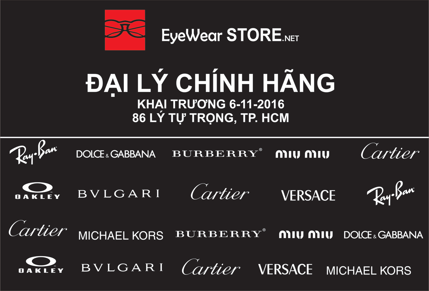 Eyewear STORE khai trương Showroom kính mắt cao cấp tại TP. Hồ Chí Minh