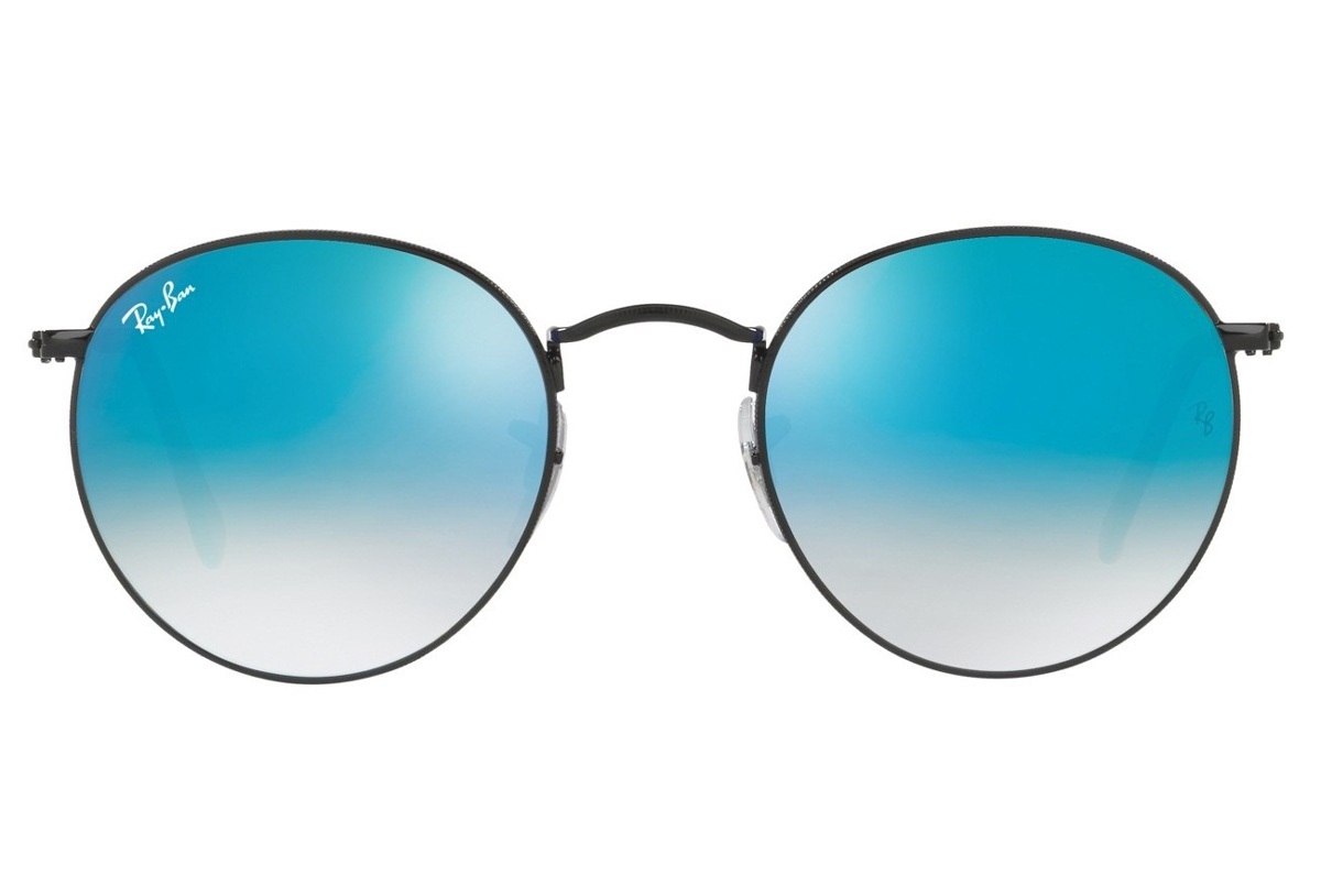 RAY-BAN ROUND FLASH LENSES GRADIENT S-RAY 3447-002/4O(53IT)